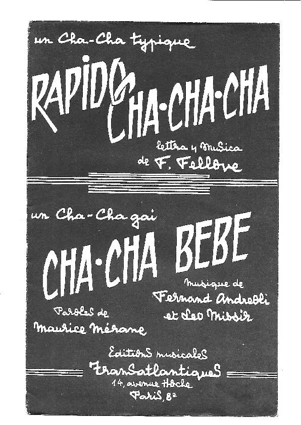 télécharger la partition d'accordéon Cha Cha Bébé (Orchestration) au format PDF