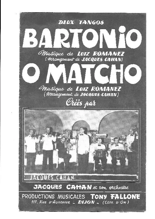 télécharger la partition d'accordéon Bartonio (Arrangement : Jacques Cahan) (Bandonéon A + B) (Tango) au format PDF