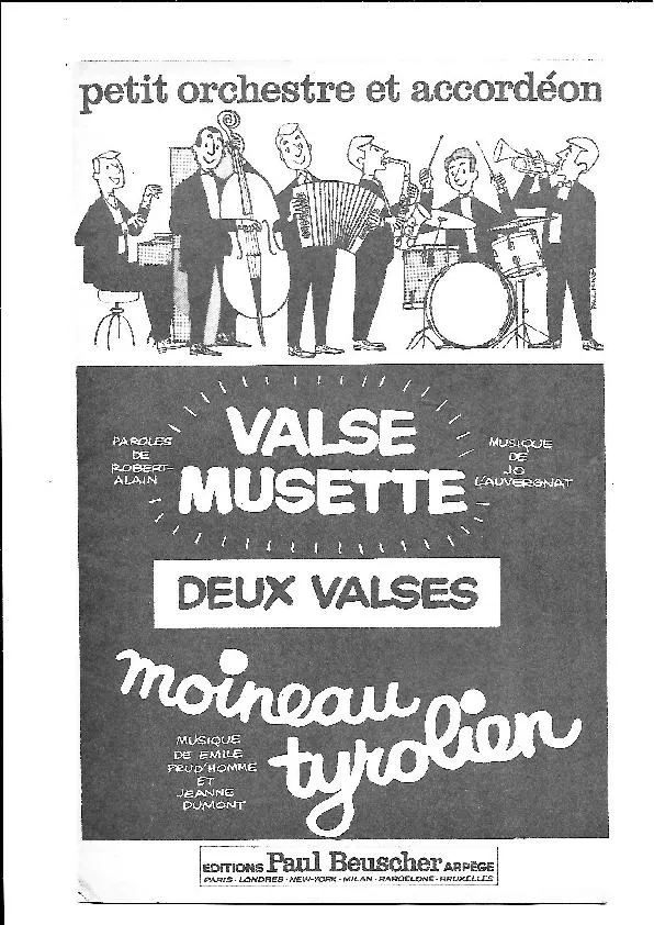 télécharger la partition d'accordéon Valse Musette (Orchestration) au format PDF