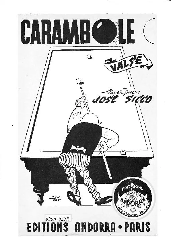 télécharger la partition d'accordéon Carambole (Valse) au format PDF