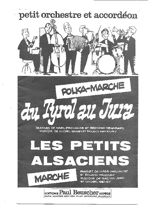 télécharger la partition d'accordéon Les petits Alsaciens (Orchestration) (Marche Chantée) au format PDF