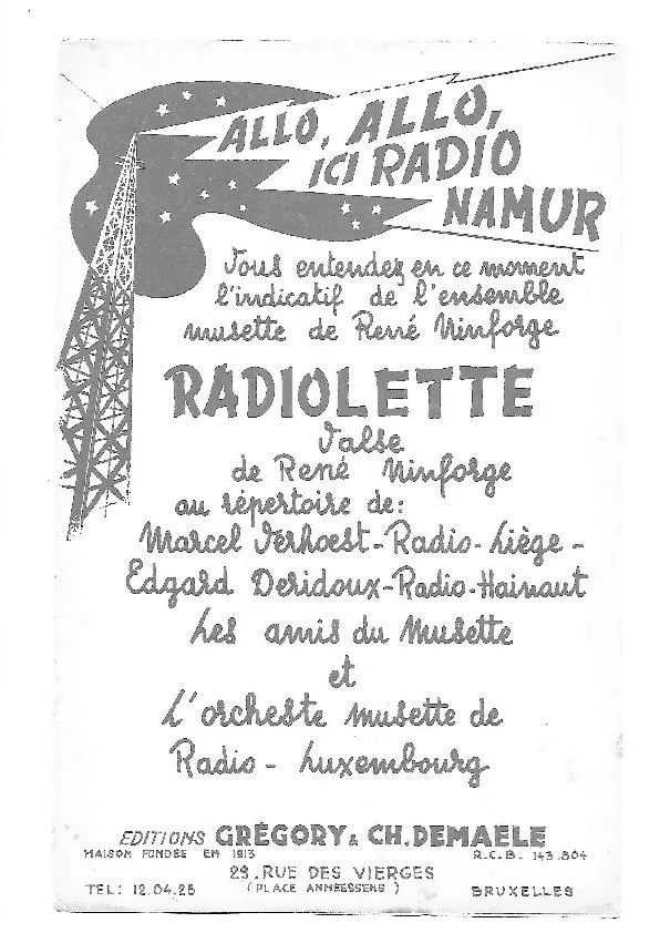 télécharger la partition d'accordéon Radiolette (Orchestration) (Valse) au format PDF