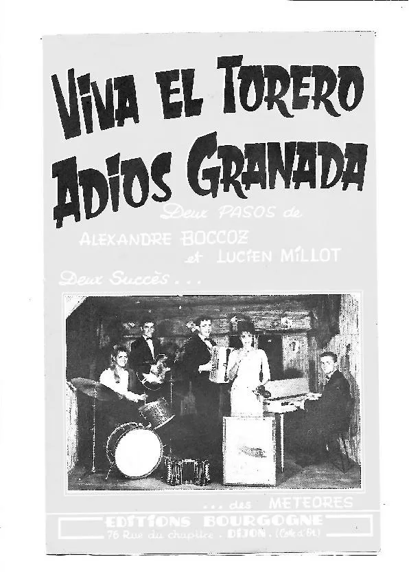 télécharger la partition d'accordéon Adios Granada (Orchestration) (Paso Doble) au format PDF