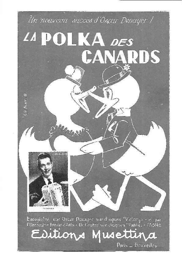 télécharger la partition d'accordéon Polka des canards (Orchestration Complète) au format PDF