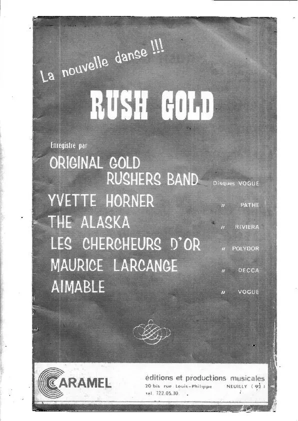 télécharger la partition d'accordéon Rush Gold (Orchestration Complète avec cours de danse) au format PDF