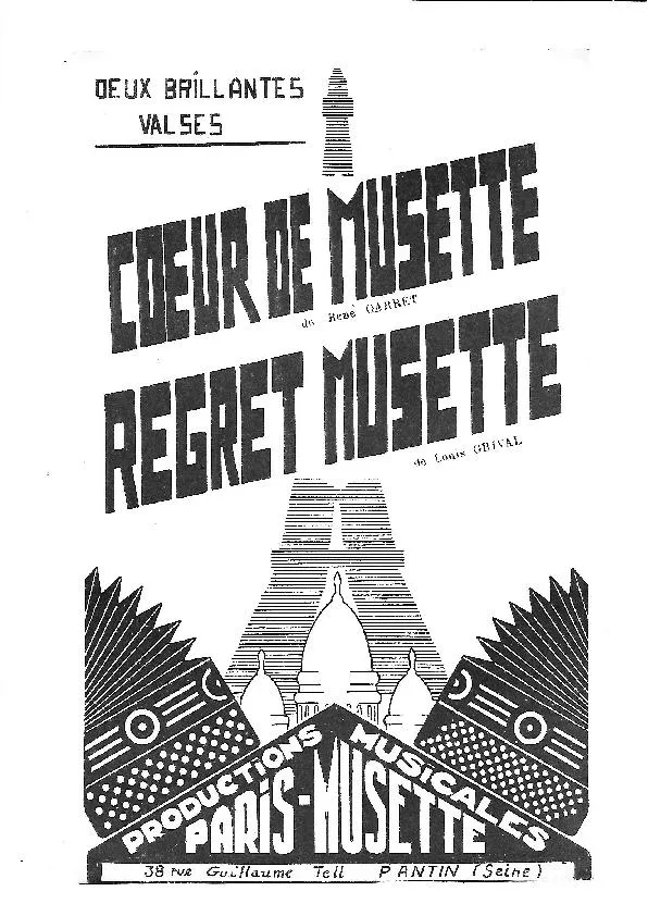 télécharger la partition d'accordéon Regret Musette (Valse) au format PDF