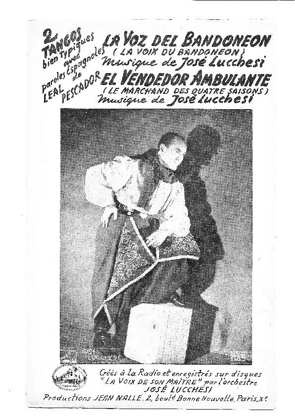 télécharger la partition d'accordéon La voz del bandonéon (La voix du bandonéon) (Orchestration Complète) (Tango Milonga Chanté) au format PDF