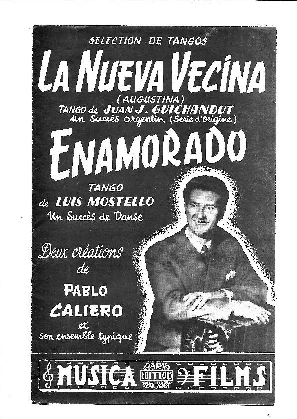 télécharger la partition d'accordéon La Nueva Vecina (Augustina) (Créé par : Pablo Caliero) (Bandonéon A + B) (Tango Argentin) au format PDF