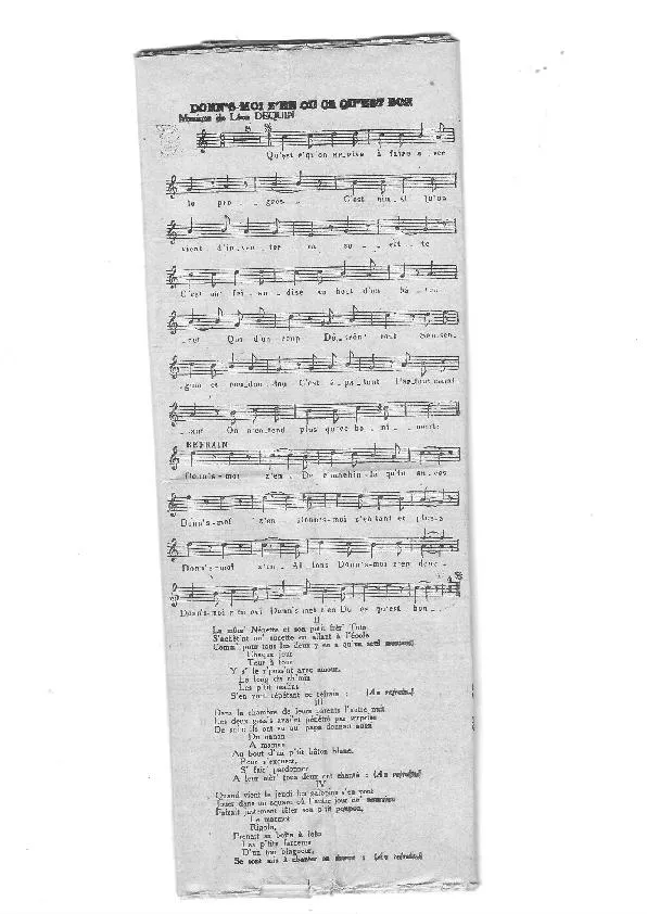 télécharger la partition d'accordéon Donn's moi z'en du ça qu'est bon (Chant : Monty) (One Step) au format PDF