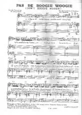 télécharger la partition d'accordéon Pas de Boogie Woogie (Don't Boogie Woogie) (Chant : Eddy Mitchell / Jerry Lee Lewis) au format PDF