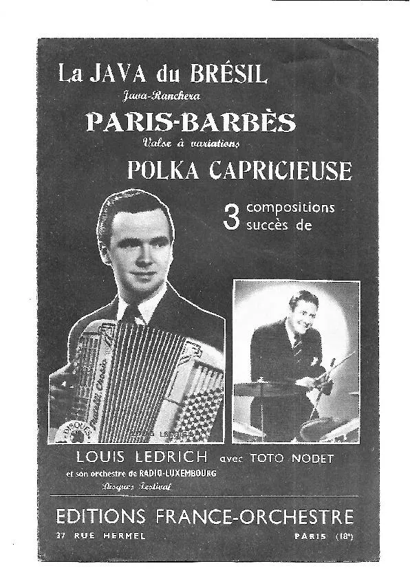 télécharger la partition d'accordéon Polka Capricieuse (Louis Ledrich avec Toto Nodet) au format PDF
