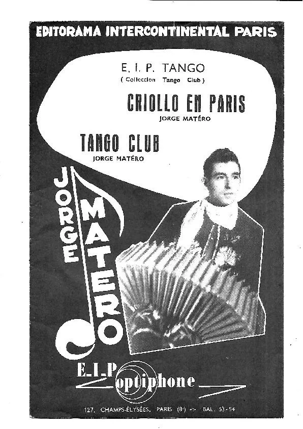 télécharger la partition d'accordéon Criollo en Paris (Bandonéon A + B + Accordéon) (Tango) au format PDF