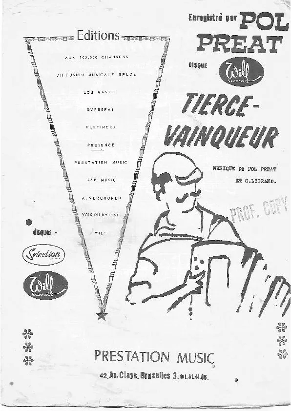 télécharger la partition d'accordéon Tierce Vainqueur au format PDF