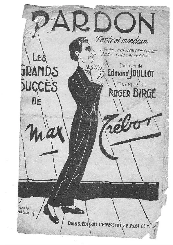 télécharger la partition d'accordéon Pardon (Chant : Max Trébor / Carmen Vildez) (Fox Trot) au format PDF