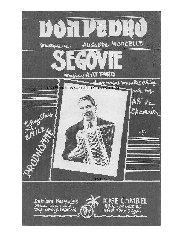 télécharger la partition d'accordéon Don Pedro (Enregistré par : Emile Prud'Homme) (Orchestration Complète) (Paso Doble) au format PDF