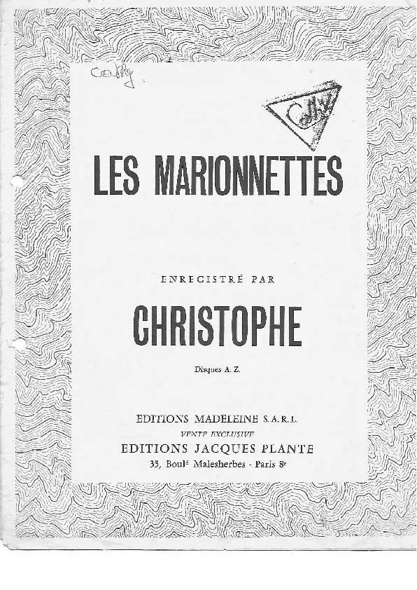 télécharger la partition d'accordéon Les Marionnettes au format PDF