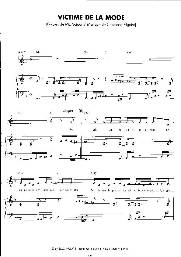télécharger la partition d'accordéon Victime de la mode (Jazzy Hip Hop) au format PDF