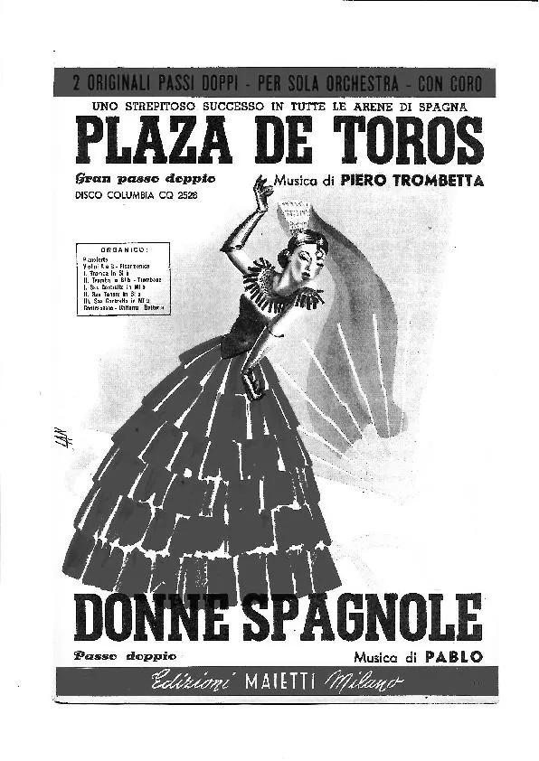 télécharger la partition d'accordéon Plaza de toros (Orchestration) (Paso Doble) au format PDF