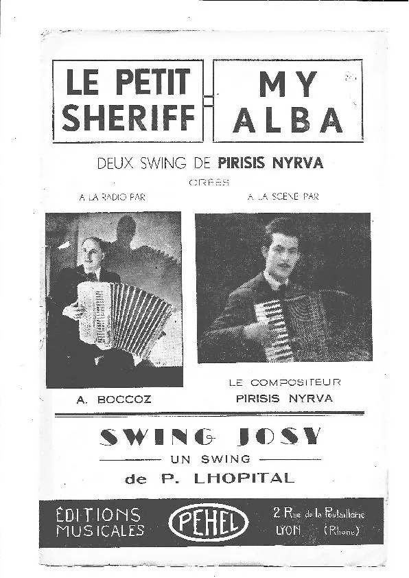 télécharger la partition d'accordéon Swing Josy (Créé par : Pirisis Nyrva) au format PDF
