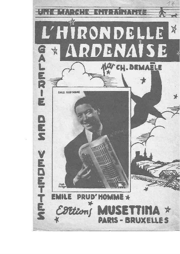 télécharger la partition d'accordéon L'Hirondelle Ardennaise (Marche) au format PDF