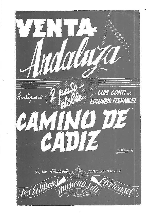 télécharger la partition d'accordéon Camino de Cadiz (Orchestration) (Paso Doble) au format PDF