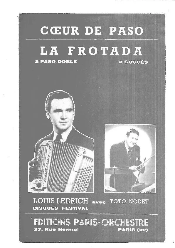 télécharger la partition d'accordéon La Frotada (Orchestration) (Paso Doble) au format PDF