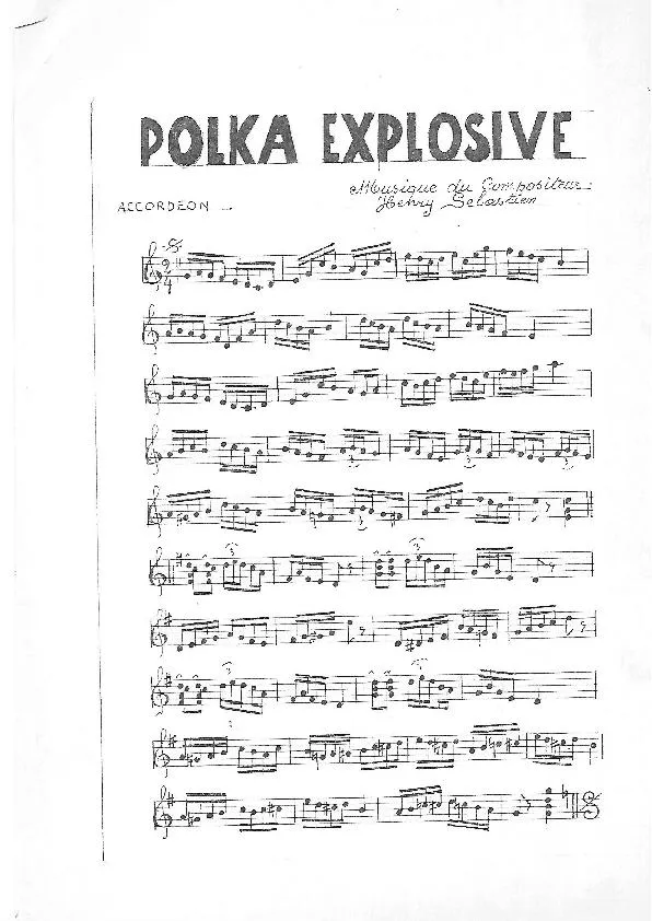 télécharger la partition d'accordéon Polka Explosive au format PDF