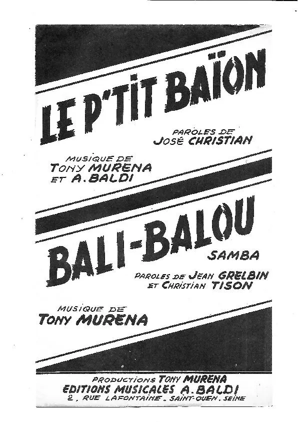 télécharger la partition d'accordéon Bali Balou (Samba) au format PDF