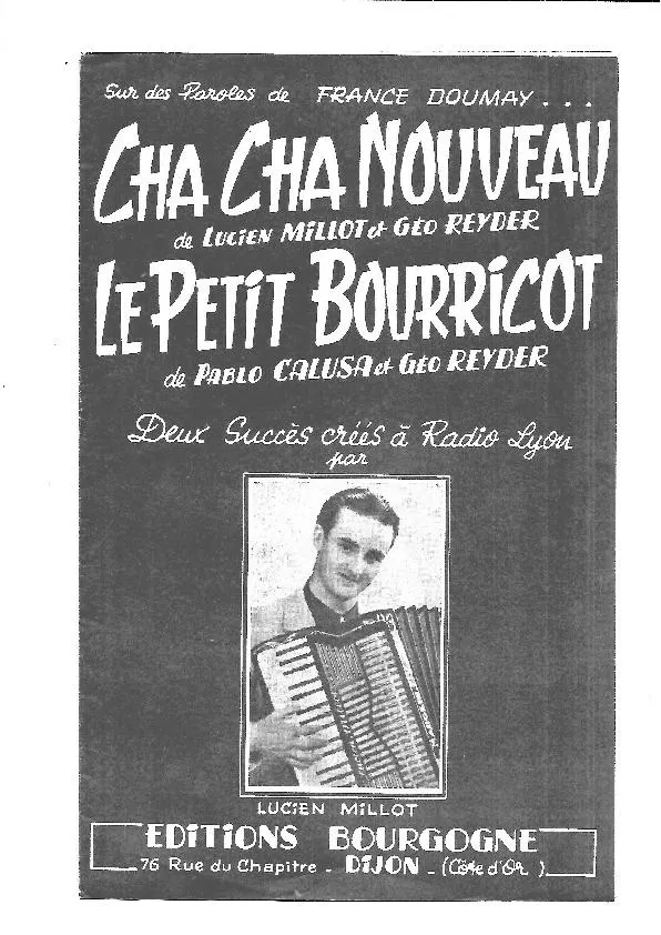 télécharger la partition d'accordéon Le petit bourricot (Créé par : Lucien Millot) (Orchestration) (Baïao) au format PDF