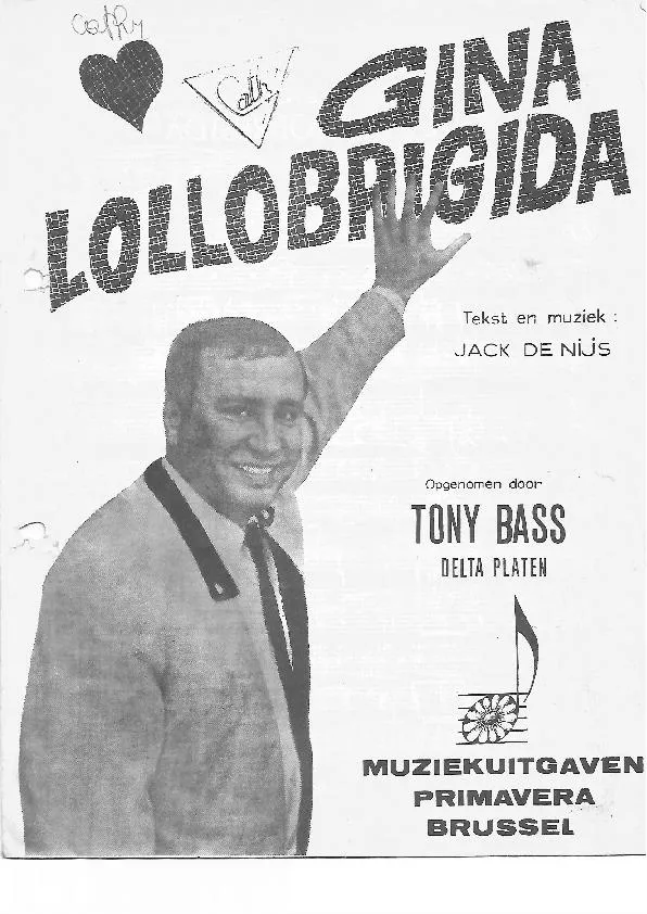 télécharger la partition d'accordéon Gina Lollobrigida (Chant : Tony Bass) au format PDF