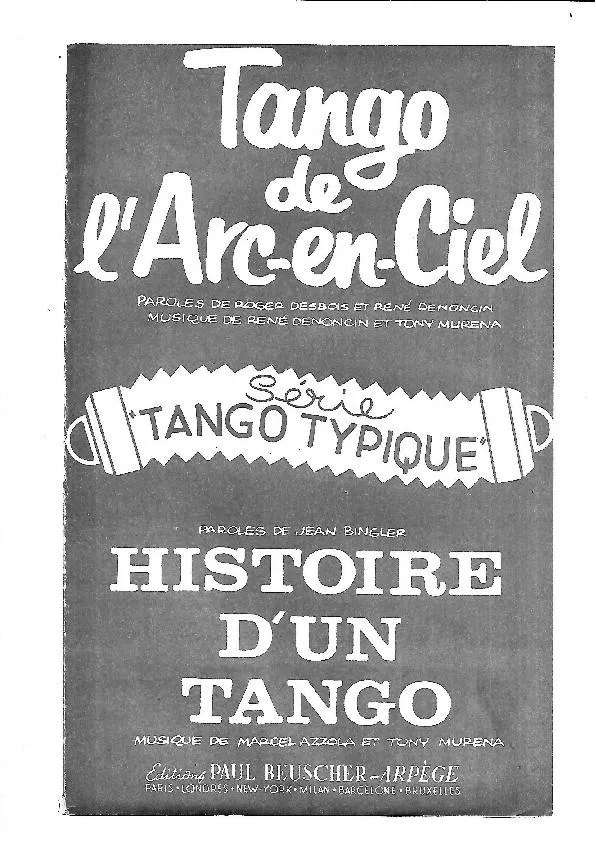 télécharger la partition d'accordéon Histoire d'un tango (Bandonéon A + B) (Orchestration) au format PDF