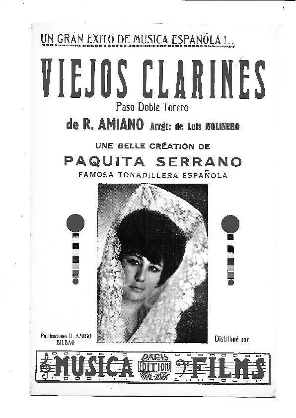 télécharger la partition d'accordéon Viejos Clarines (Arrangement : Luis Molinero) (Orchestration Complète) (Paso Doble Torero) au format PDF