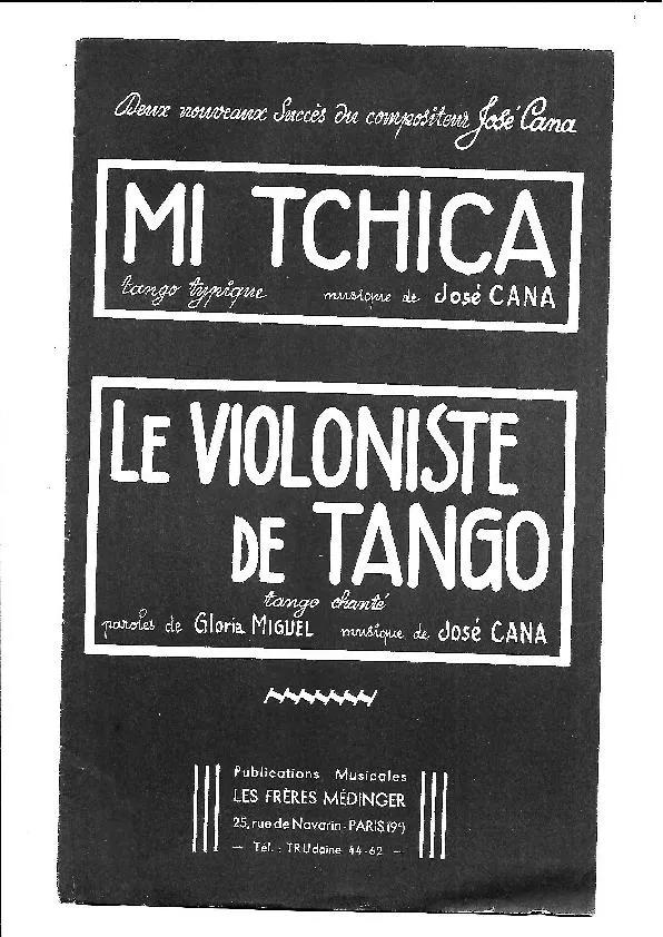 télécharger la partition d'accordéon Le Violoniste de tango (Bandonéon A + B) (Orchestration) au format PDF