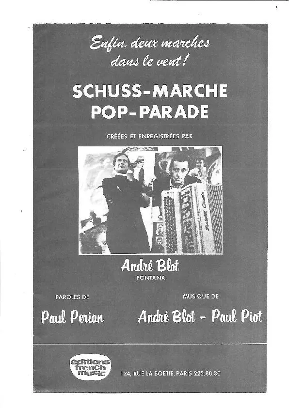 télécharger la partition d'accordéon Schuss Marche (Orchestration) au format PDF