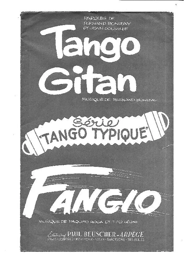 télécharger la partition d'accordéon Fangio (Bandonéon A + B) (Orchestration) (Tango) au format PDF