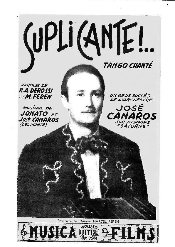 télécharger la partition d'accordéon Suplicante (Bandonéon A + B) (Orchestration) (Tango Chanté) au format PDF