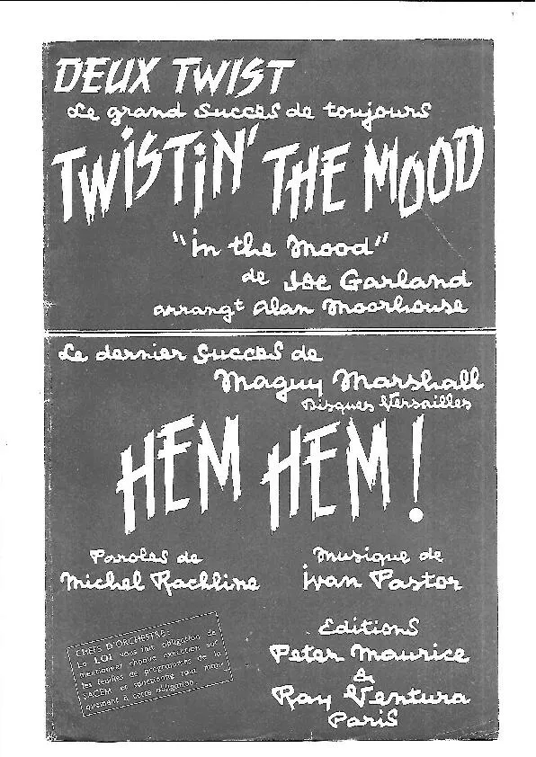 télécharger la partition d'accordéon Twistin' the mood (In the mood) (Arrangement : Alan Moorhouse) (Orchestration complète) (Twist) au format PDF