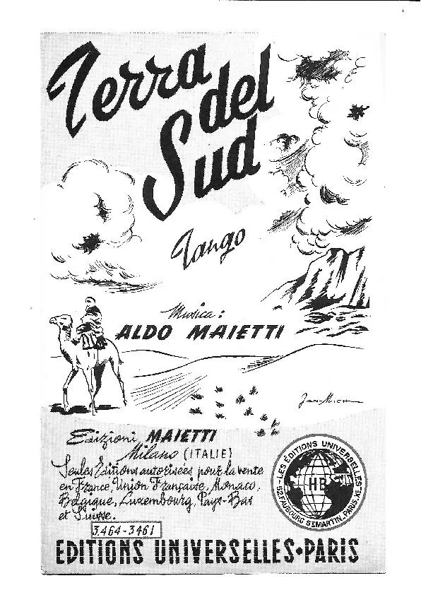 télécharger la partition d'accordéon Terra del Sud (Tango Tipico Argentino) au format PDF