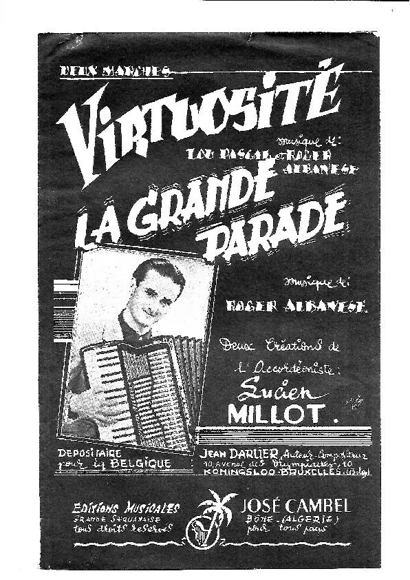 télécharger la partition d'accordéon Grande Parade (Créée par : Lucien Millot) (Orchestration) (Marche) au format PDF