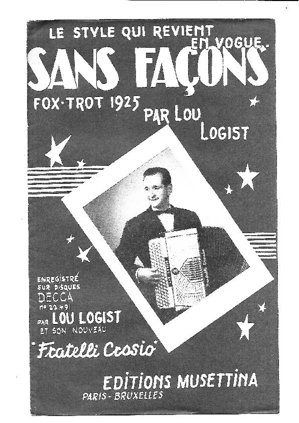 télécharger la partition d'accordéon Sans façons (Orchestration) (Fox Style 1925) au format PDF