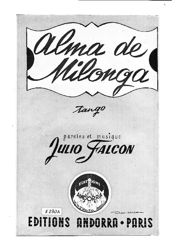 télécharger la partition d'accordéon Alma de Milonga (Bandonéon A + B) (Orchestration) (Tango) au format PDF