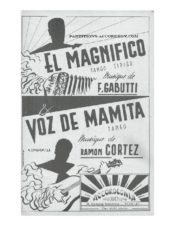 télécharger la partition d'accordéon El Magnifico (Orchestration Complète) (Tango Tipico) au format PDF