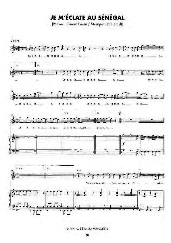 télécharger la partition d'accordéon Je m'éclate au Sénégal (Chant : Martin Circus) (Disco) au format PDF