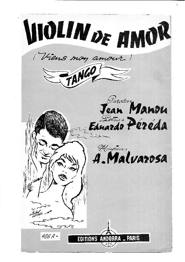 télécharger la partition d'accordéon Violin de amor (Viens mon amour) (Bandonéon A + B + Accordéon) (Tango) au format PDF