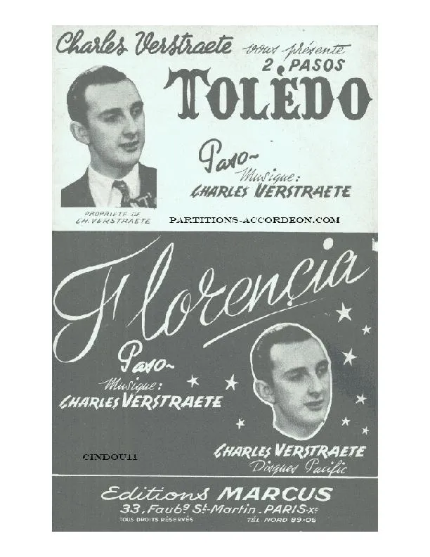 télécharger la partition d'accordéon Tolédo (Orchestration) (Paso Doble) au format PDF