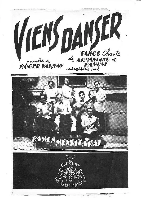 télécharger la partition d'accordéon Viens danser (Orchestration) (Tango) au format PDF