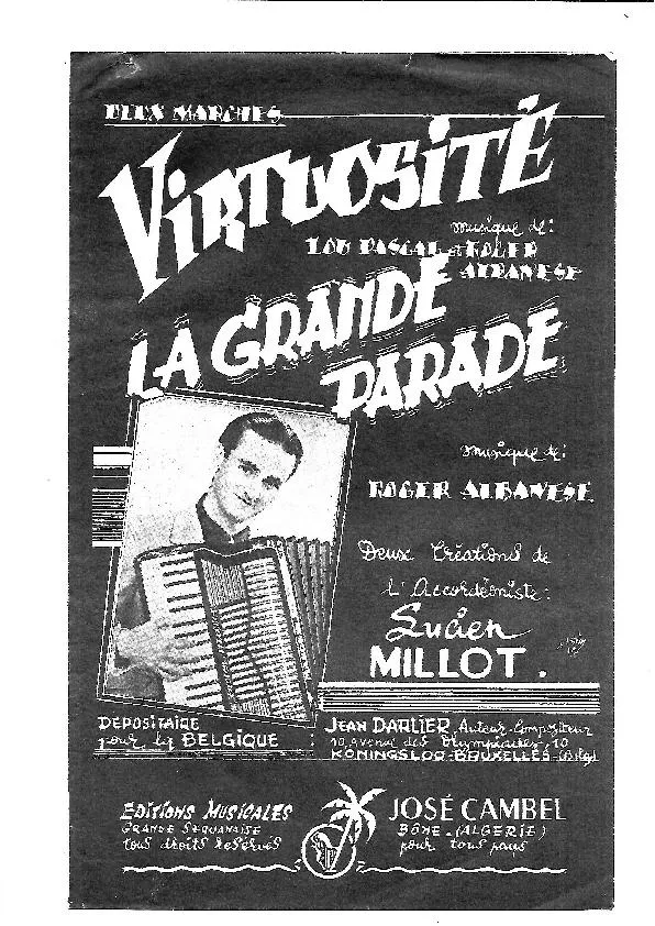télécharger la partition d'accordéon Virtuosité (Créée par : Lucien Millot) (Orchestration) (Marche) au format PDF