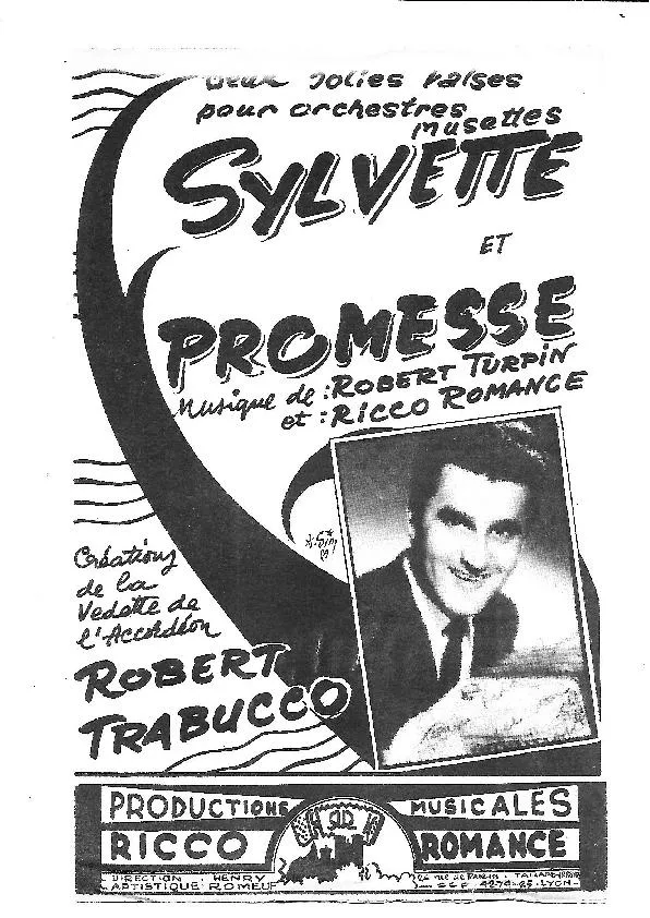 télécharger la partition d'accordéon Sylvette + Promesse (Créées par : Robert Trabucco) (Valse Musette) au format PDF