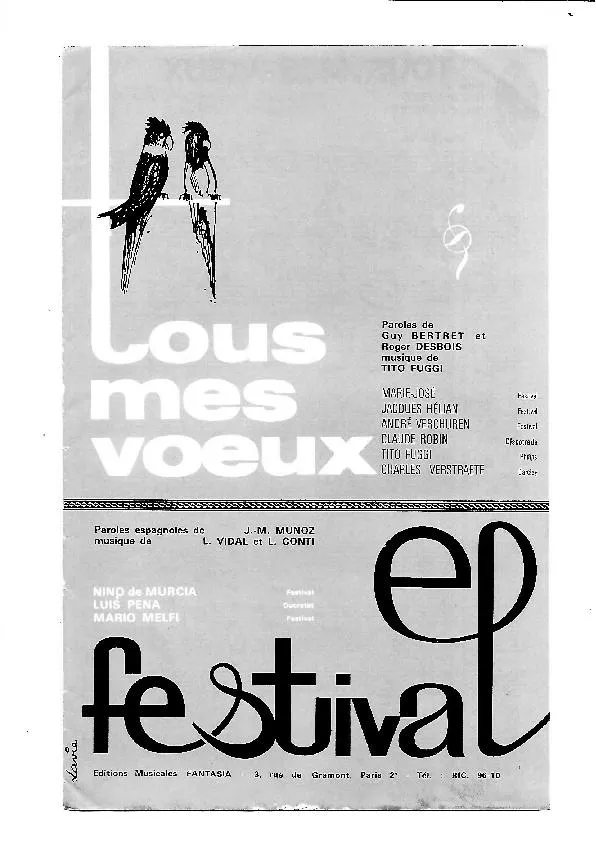 télécharger la partition d'accordéon El Festival (Bandonéon A + B + Accordéon) (Orchestration) (Tango) au format PDF