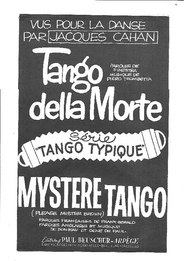 télécharger la partition d'accordéon Tango della morte (Bandonéon A + B) (Orchestration) au format PDF